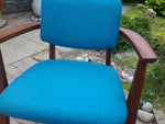 2 REFINISHED REUPHOLSTERED Solid Teak Arm Chairs by Jan Kuypers PERFECT, each $399 - Mid Century Modern Toronto 6