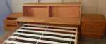 RESTORED MCM Teak Dresser 9 Drawers, Wardrobe , 2 Nigh Stands, Queen Bed w Headboard, Mirror, PERFECT - Mid Century Modern Toronto 4