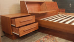 RESTORED MCM Teak Dresser 9 Drawers, Wardrobe , 2 Nigh Stands, Queen Bed w Headboard, Mirror, PERFECT - Mid Century Modern Toronto 7