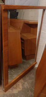 RESTORED MCM Teak Dresser 9 Drawers, Wardrobe , 2 Nigh Stands, Queen Bed w Headboard, Mirror, PERFECT - Mid Century Modern Toronto 8