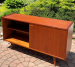 REFINISHED MCM Teak Buffet Sideboard Credenza low, almost perfect, 49