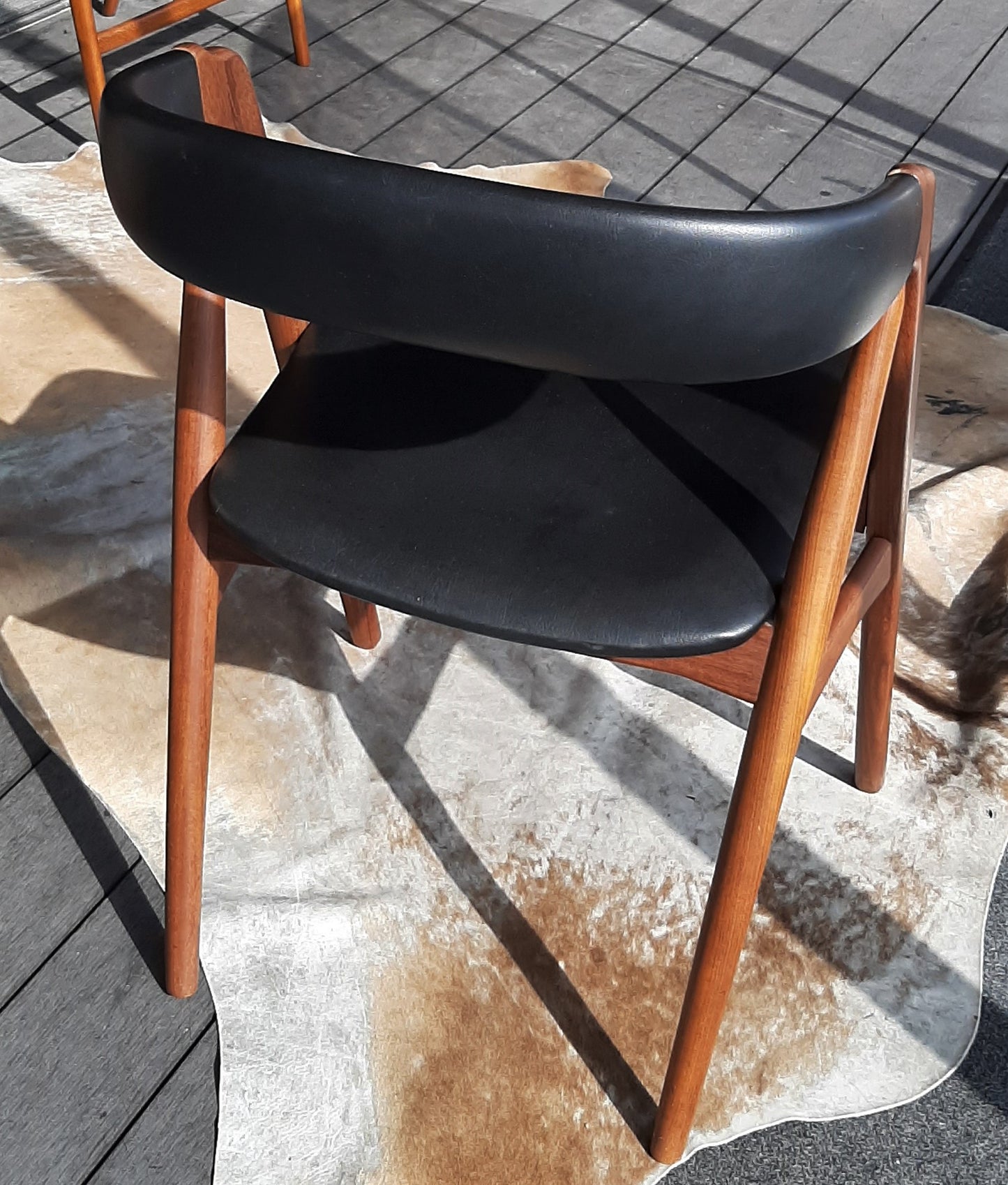 RESTORED Danish MCM Teak Compass Armchair, single, perfect - Mid Century Modern Toronto