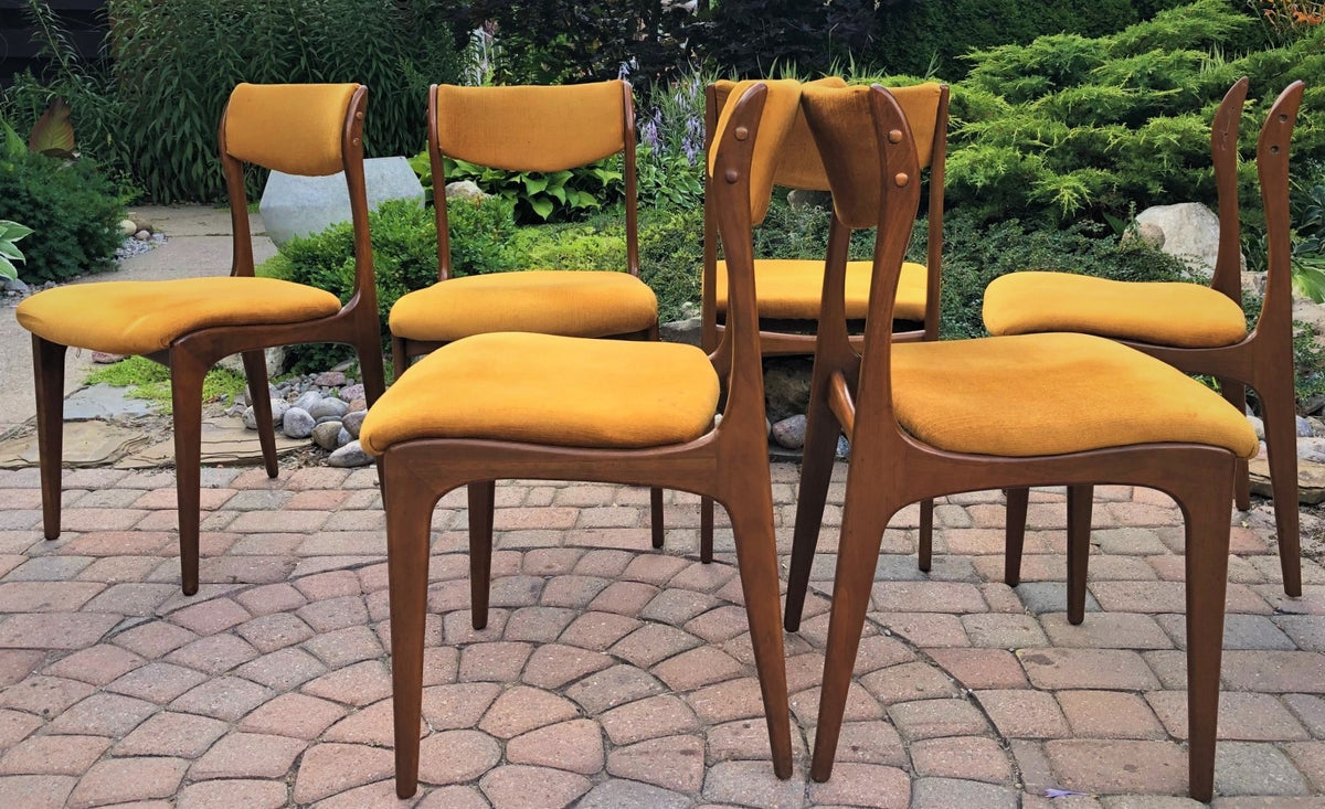 6 MCM Teak Chairs by Deilcraft RESTORED, each $150 only - Mid Century Modern Toronto