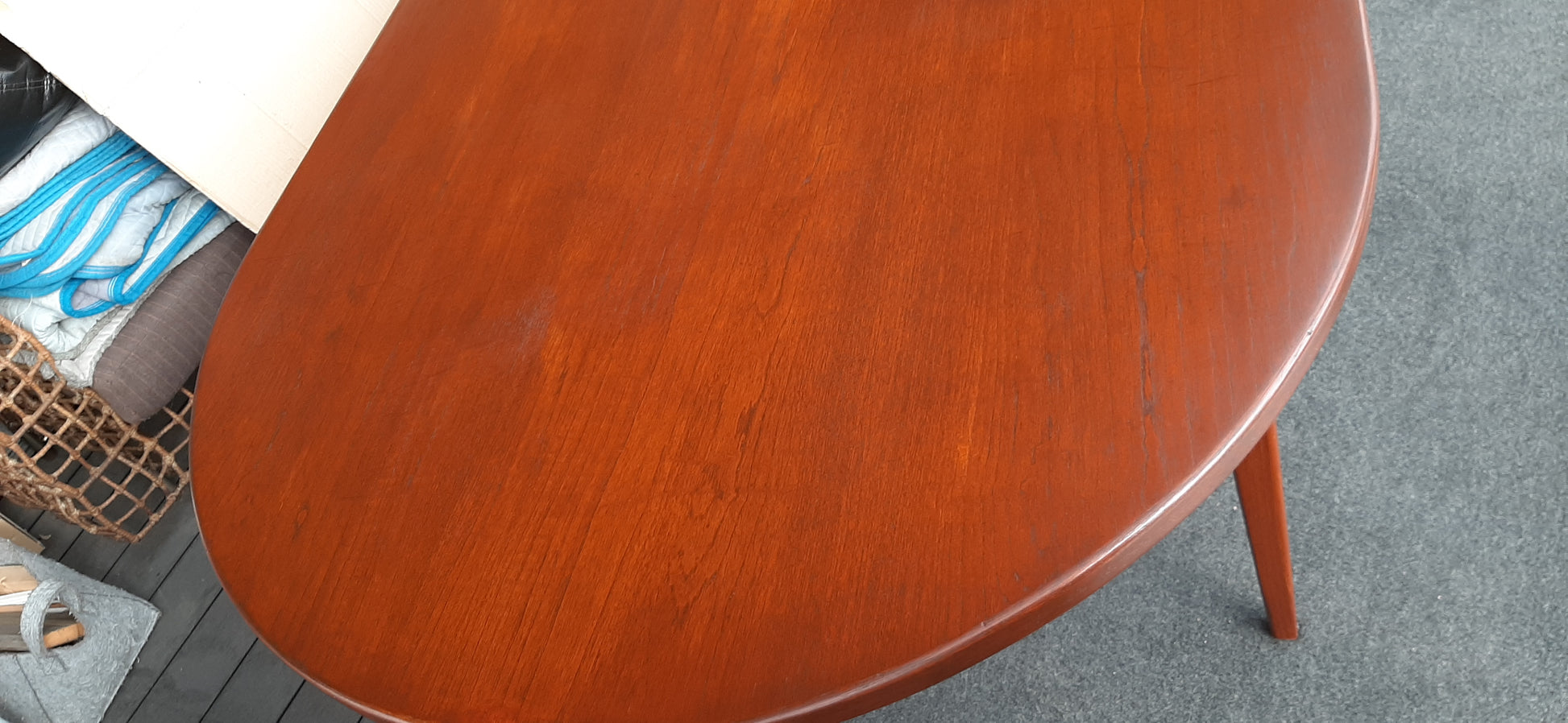 REFINISHED Unique Danish MCM Teak Table Dining or Boardroom -10 ft - Super Sale! - Mid Century Modern Toronto