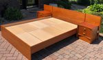 RESTORED MCM Teak Platform Bed w separate nightstands, Queen, PERFECT - Mid Century Modern Toronto 4