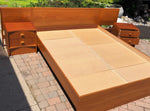 RESTORED MCM Teak Platform Bed w separate nightstands, Queen, PERFECT - Mid Century Modern Toronto 5