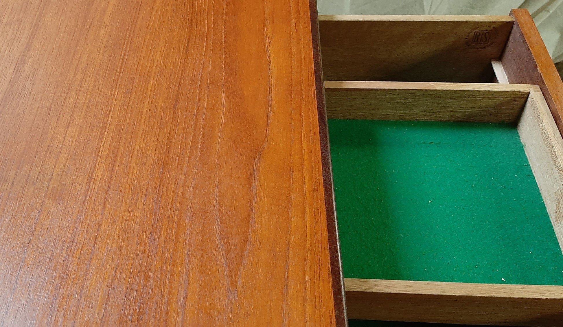 REFINISHED MCM Teak Sideboard w sliding doors & drawers by RS Associates, 72"perfect - Mid Century Modern Toronto
