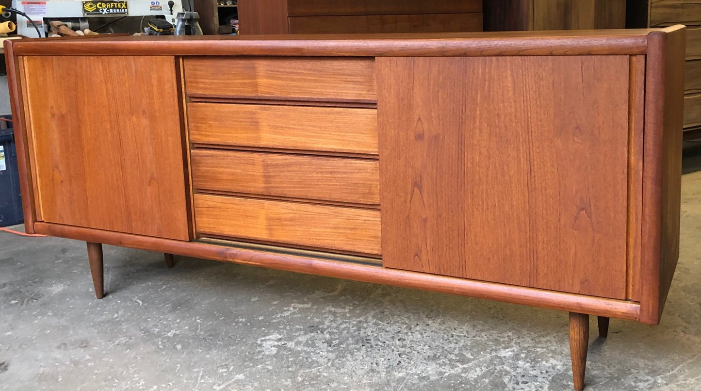 REFINISHED MCM  Teak Sideboard, PERFECT, 6ft - Mid Century Modern Toronto