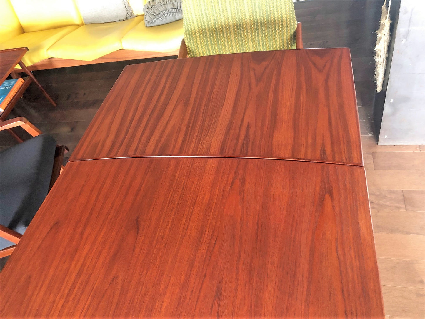 REFINISHED Danish MCM Teak Table Surfboard Extendable by H Kjaernulf for Vejle, perfect - Mid Century Modern Toronto