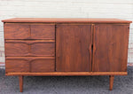 REFINISHED MCM Walnut Buffet Sideboard 50