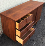 REFINISHED MCM Walnut Buffet Sideboard 50
