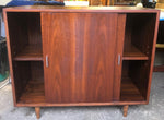 REFINISHED MCM Walnut Sideboard TV Media Record Console 37.5” PERFECT - Mid Century Modern Toronto 3