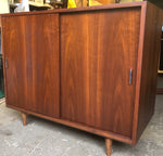 REFINISHED MCM Walnut Sideboard TV Media Record Console 37.5” PERFECT - Mid Century Modern Toronto 4