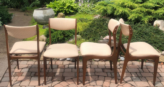 4 MCM Walnut Chairs RESTORED, each $75 only - Mid Century Modern Toronto