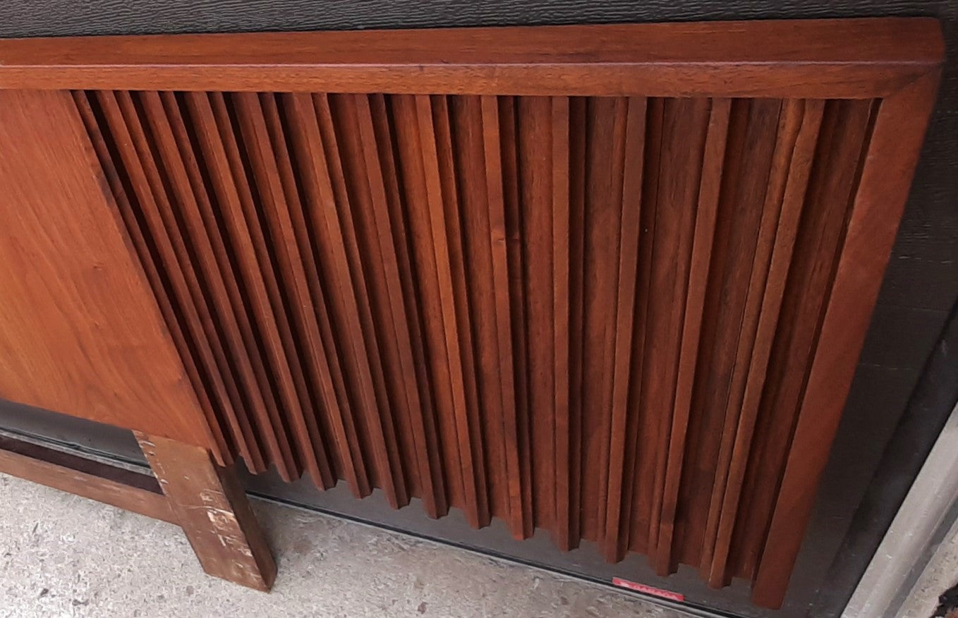 ON HOLD****REFINISHED MCM  Walnut Dresser 9 Drawers, 2 Nigh Stands, Headboard for Queen bed & optional frame - PERFECT - Mid Century Modern Toronto