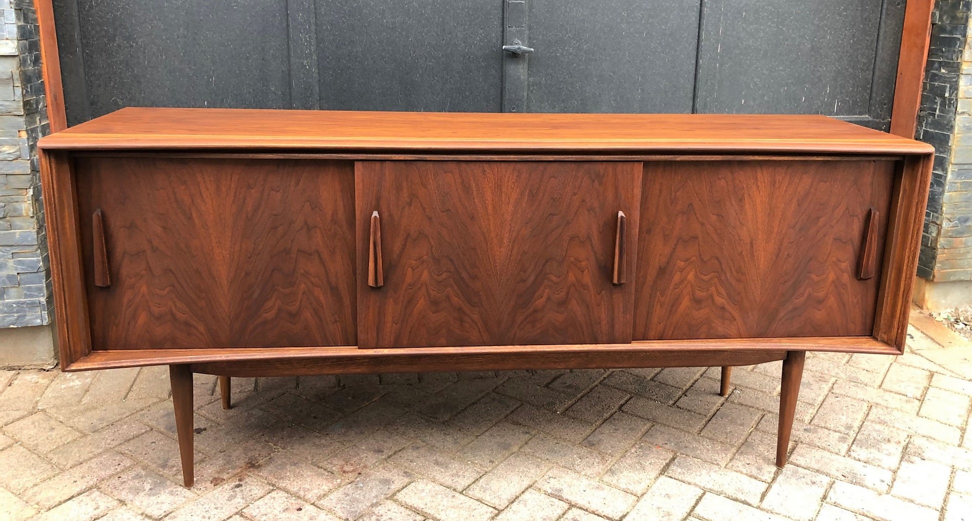 REFINISHED Walnut MCM Credenza by Deilcraft 68" PERFECT - Mid Century Modern Toronto