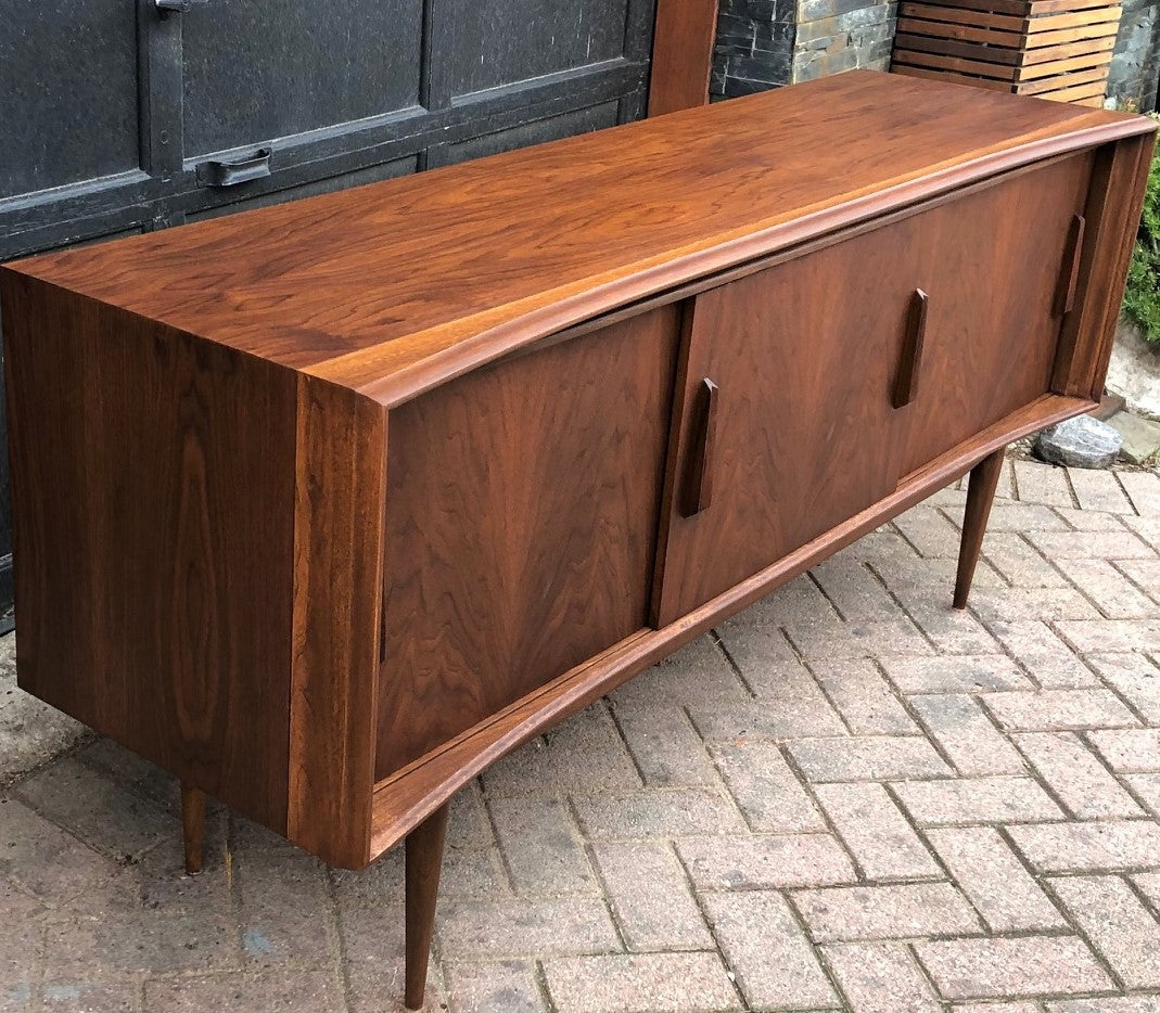 REFINISHED Walnut MCM Credenza by Deilcraft 68