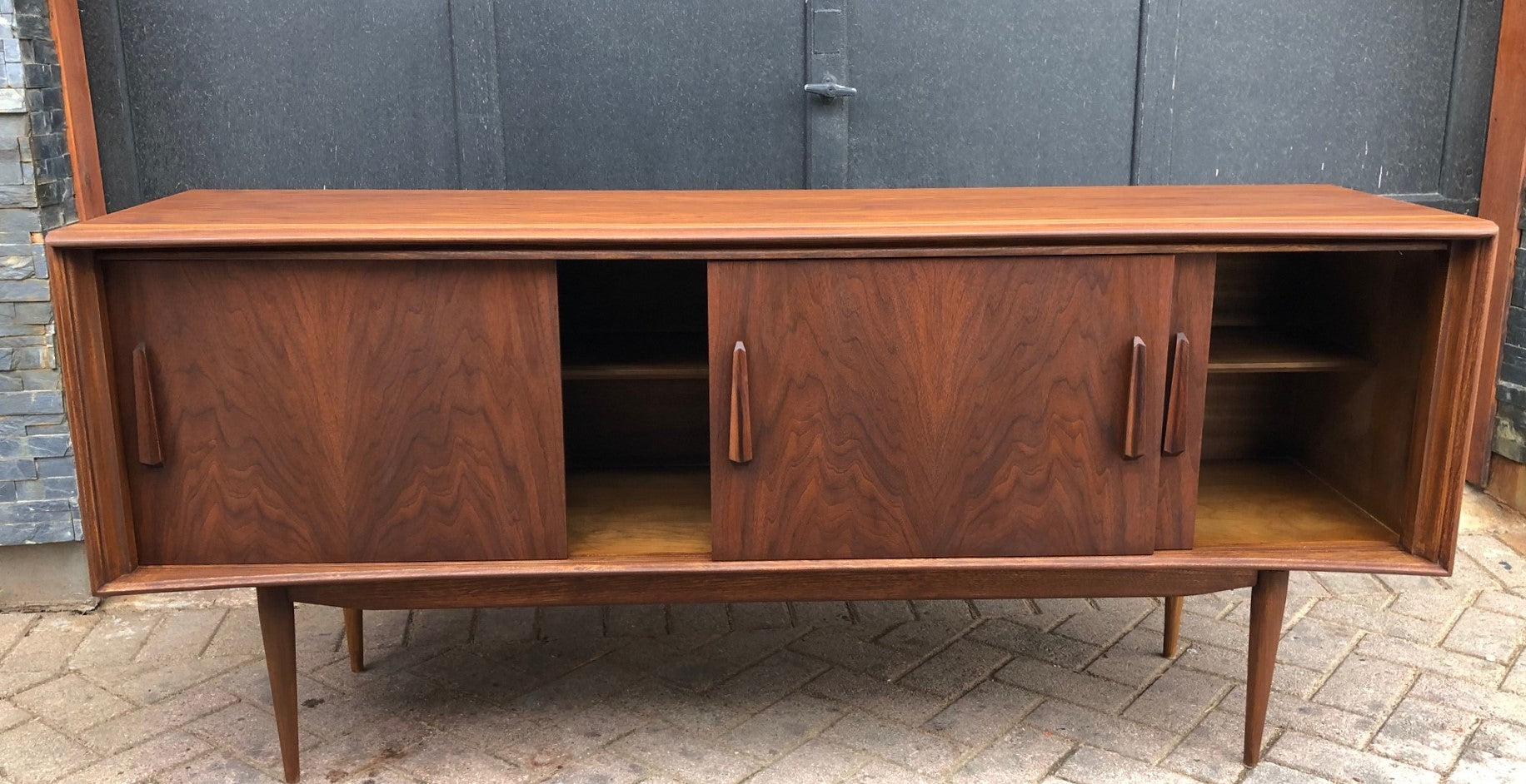REFINISHED Walnut MCM Credenza by Deilcraft 68" PERFECT - Mid Century Modern Toronto