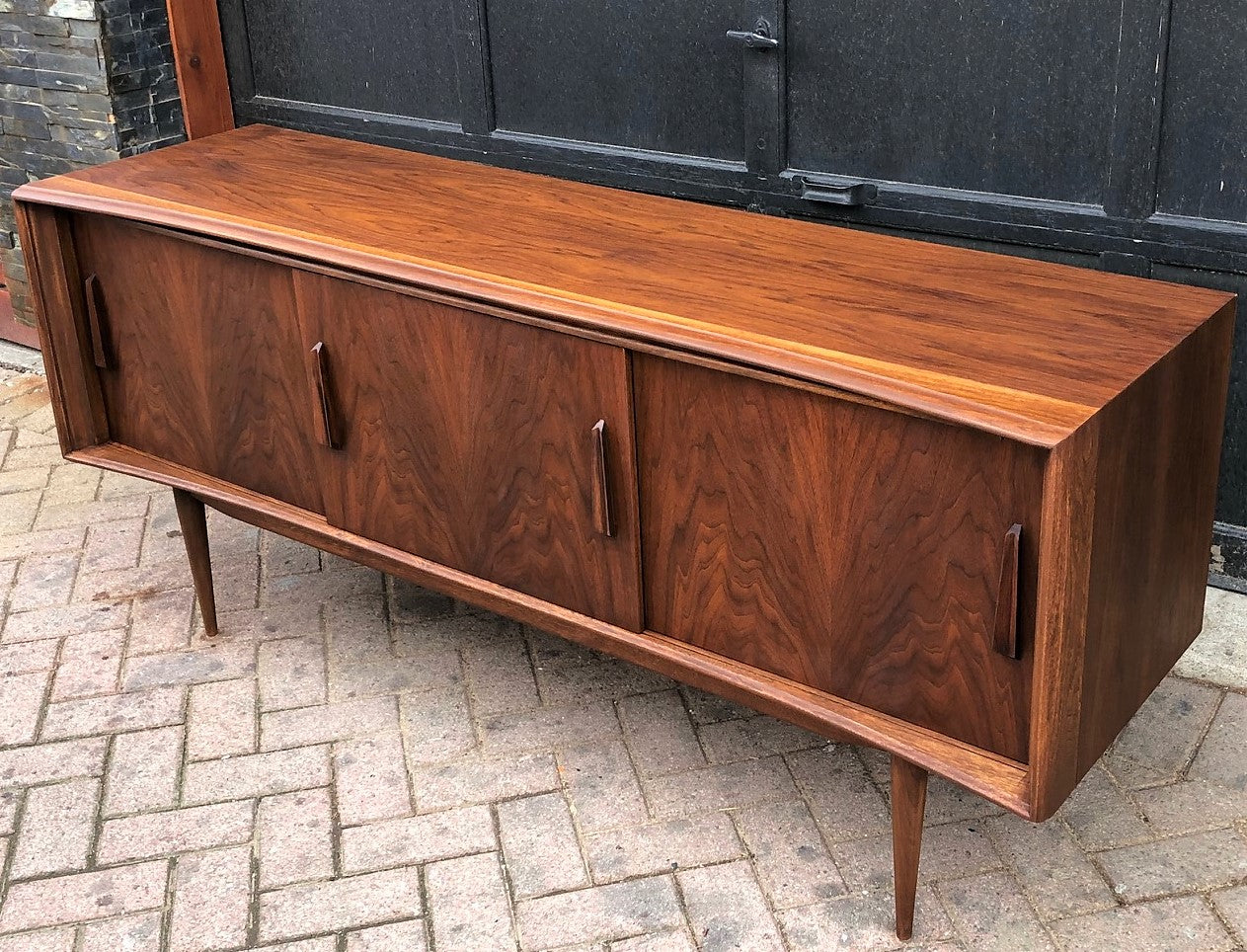 REFINISHED Walnut MCM Credenza by Deilcraft 68" PERFECT - Mid Century Modern Toronto