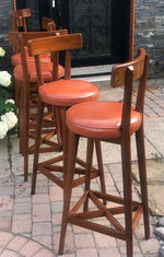 6 MCM Teak Bar Stools in great condition, each $99 - Mid Century Modern Toronto 3