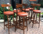6 MCM Teak Bar Stools in great condition, each $99 - Mid Century Modern Toronto 4