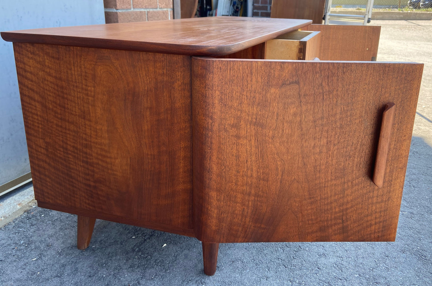 REFINISHED MCM Vanity/ Entry/ Low Cabinet, PERFECT