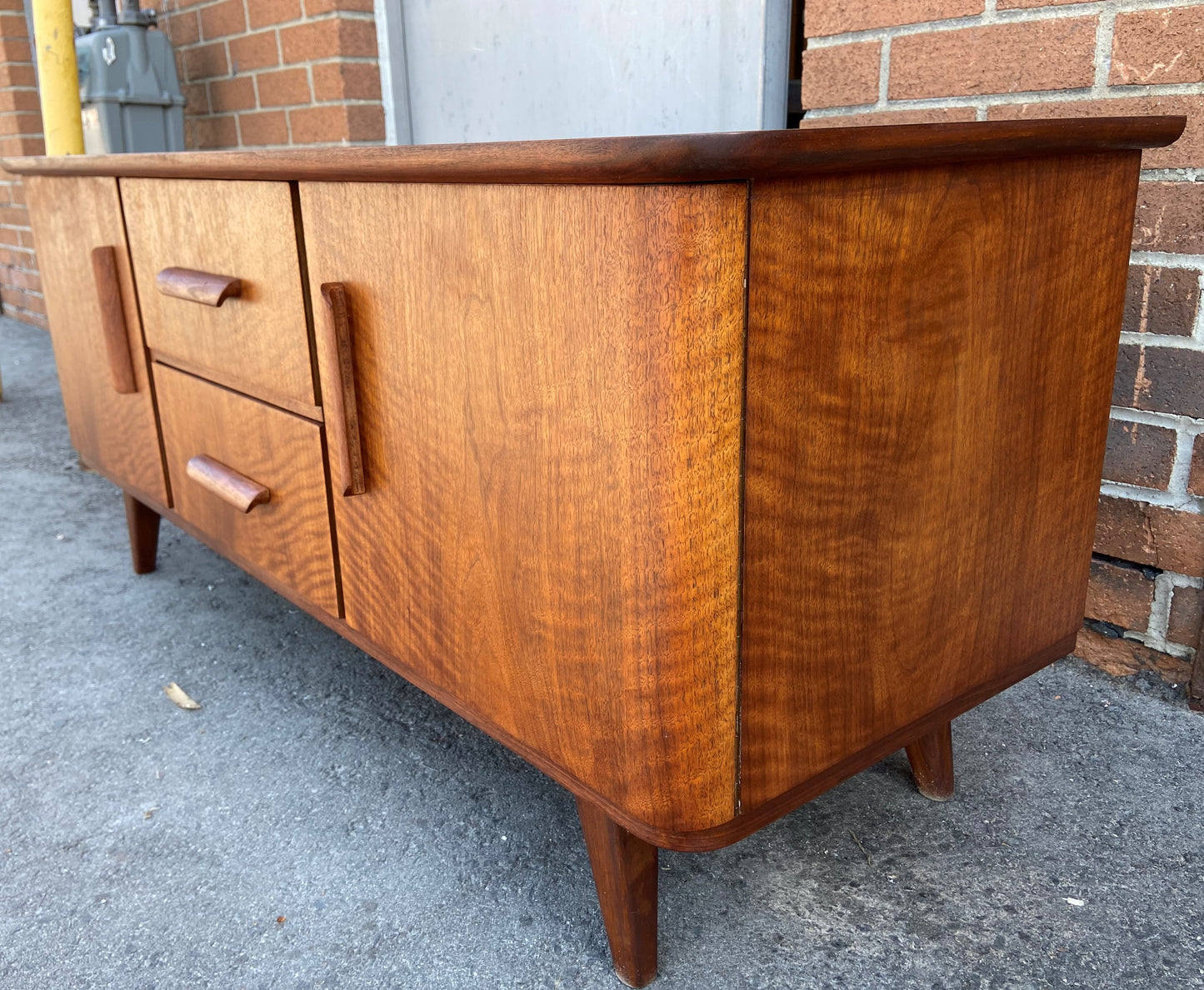 REFINISHED MCM Vanity/ Entry/ Low Cabinet, PERFECT