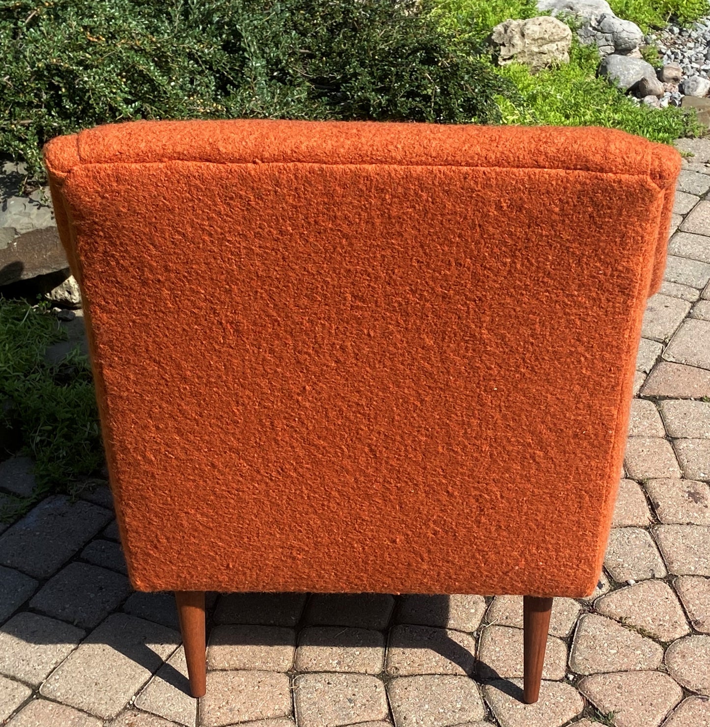 REFINISHED REUPHOLSTERED Mid Century Modern Armchair