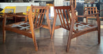 A pair of MCM Lounge Chairs by Flexsteel REFINISHED, includes New Cushions, Perfect 4