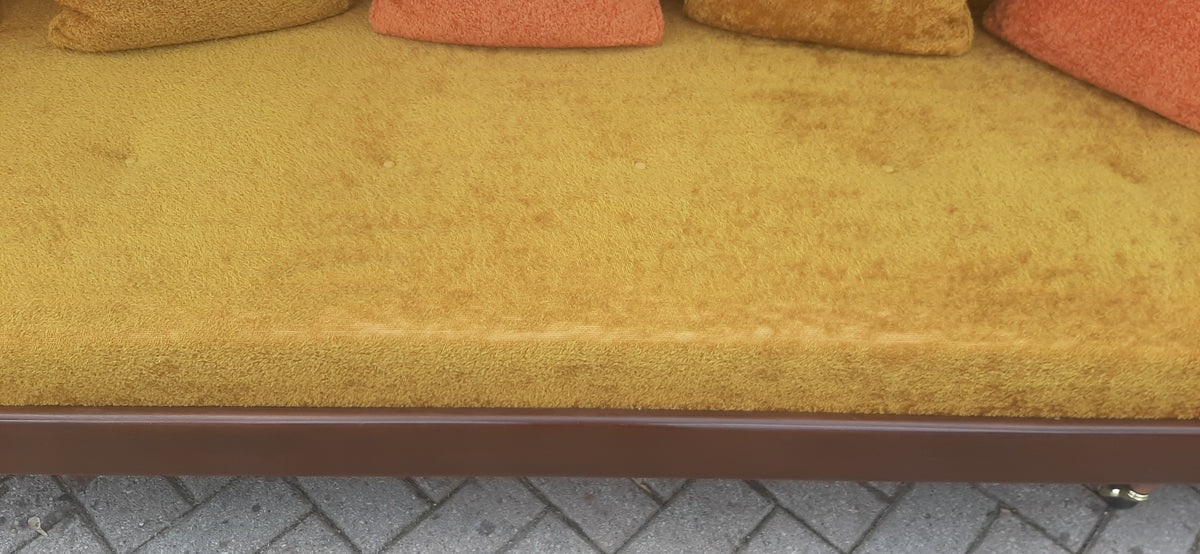 MCM Cloud Platform Sofa in Walnut & Mohair attributed to Adrian Pearsall 121