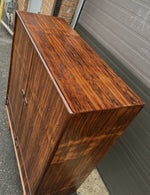 RESTORED Mid Century Modern Rosewood Wardrobe Tall Dresser W 46