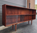 REFINISHED Danish Mid Century Modern Rosewood Bookcase 77