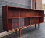 REFINISHED Danish Mid Century Modern Rosewood Bookcase 77