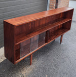 REFINISHED Danish Mid Century Modern Rosewood Bookcase 77