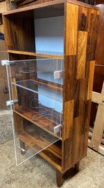 REFINISHED MCM Rosewood Patchwork Display Cabinet  Bookcase 28