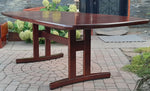 Large MCM Rosewood Dining Table Extendable 70
