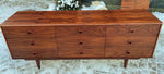 REFINISHED MCM Rosewood dresser, highboy & Queen bed w nightstands PERFECT 5