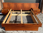 REFINISHED MCM Rosewood dresser, highboy & Queen bed w nightstands PERFECT 3