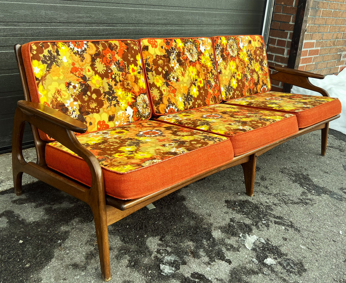 RESTORED  Mid Century Modern Sofa by Adrian Pearsall 74