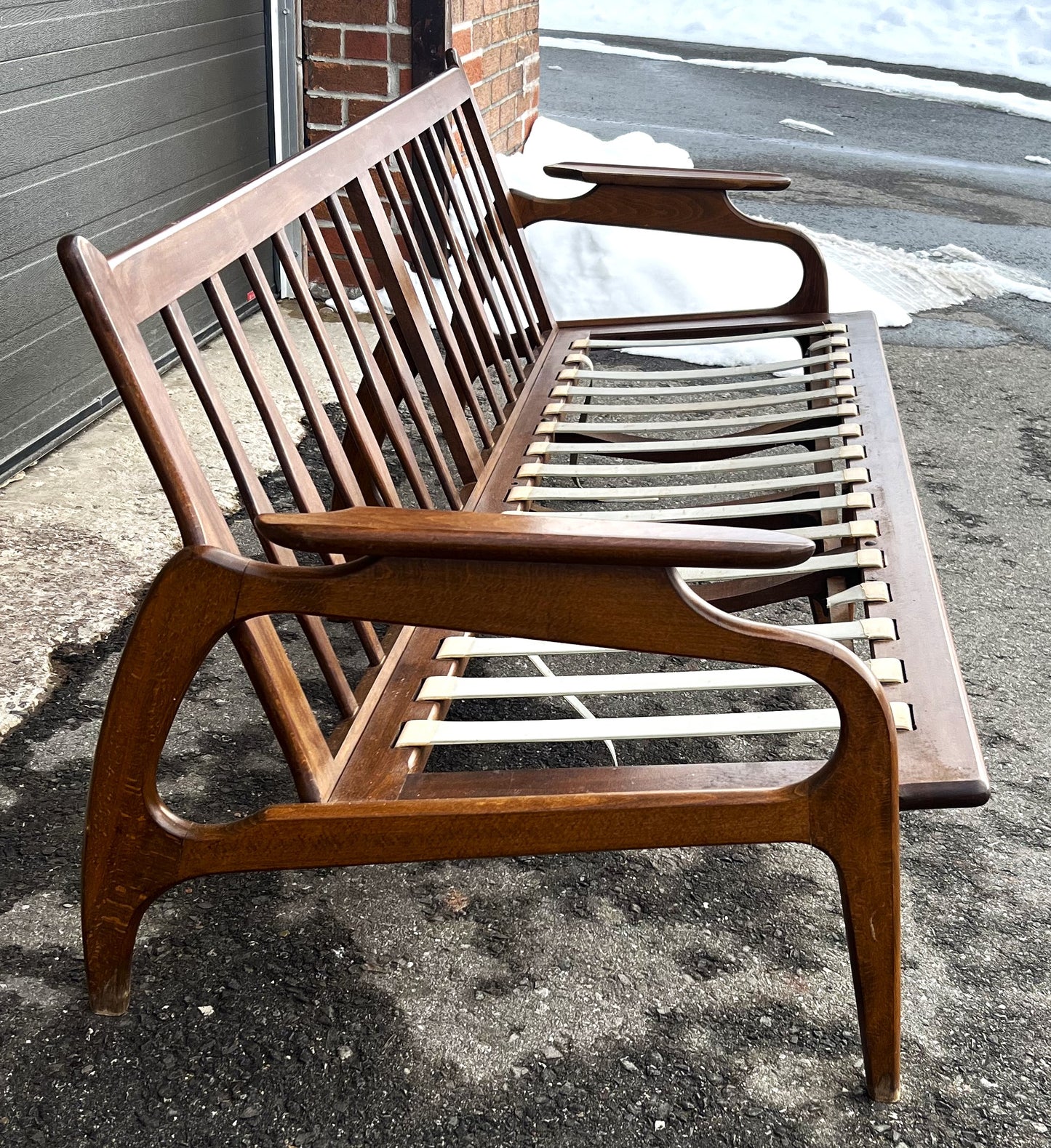 RESTORED  Mid Century Modern Sofa by Adrian Pearsall 74"