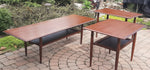 REFINISHED Mid Century Modern Teak Accent Tables with Shelves by RS Associates 6