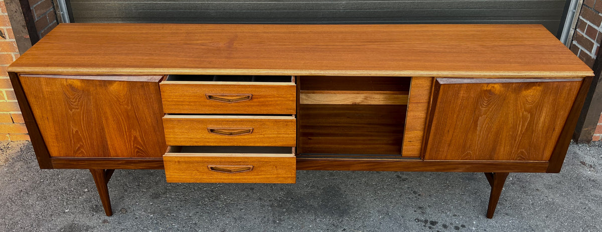 REFINISHED Mid Century Modern Teak Sideboard by Royal Heritage Furniture, 87