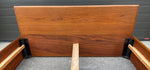 REFINISHED Mid Century Modern Teak Bed Double 8