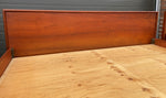 REFINISHED Mid Century Modern Teak Queen Bed w 2 Nightstands 7