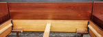 REFINISHED Mid Century Modern Queen Teak Bed w Nightstands & Low Dresser 11