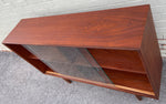 REFINISHED Mid Century Modern Teak Bookcase Display by Punch 4 ft 5