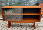 REFINISHED Mid Century Modern Teak Bookcase Media TV Console 46