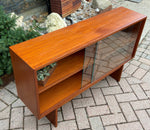 REFINISHED Mid Century Modern Teak Bookcase Media TV Console 46