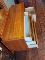 REFINISHED Mid Century Modern teak cabinet & mirror 6