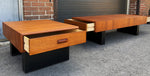 REFINISHED Mid Century Modern Teak Cocktail Table by RS Associates w 2 drawers 8